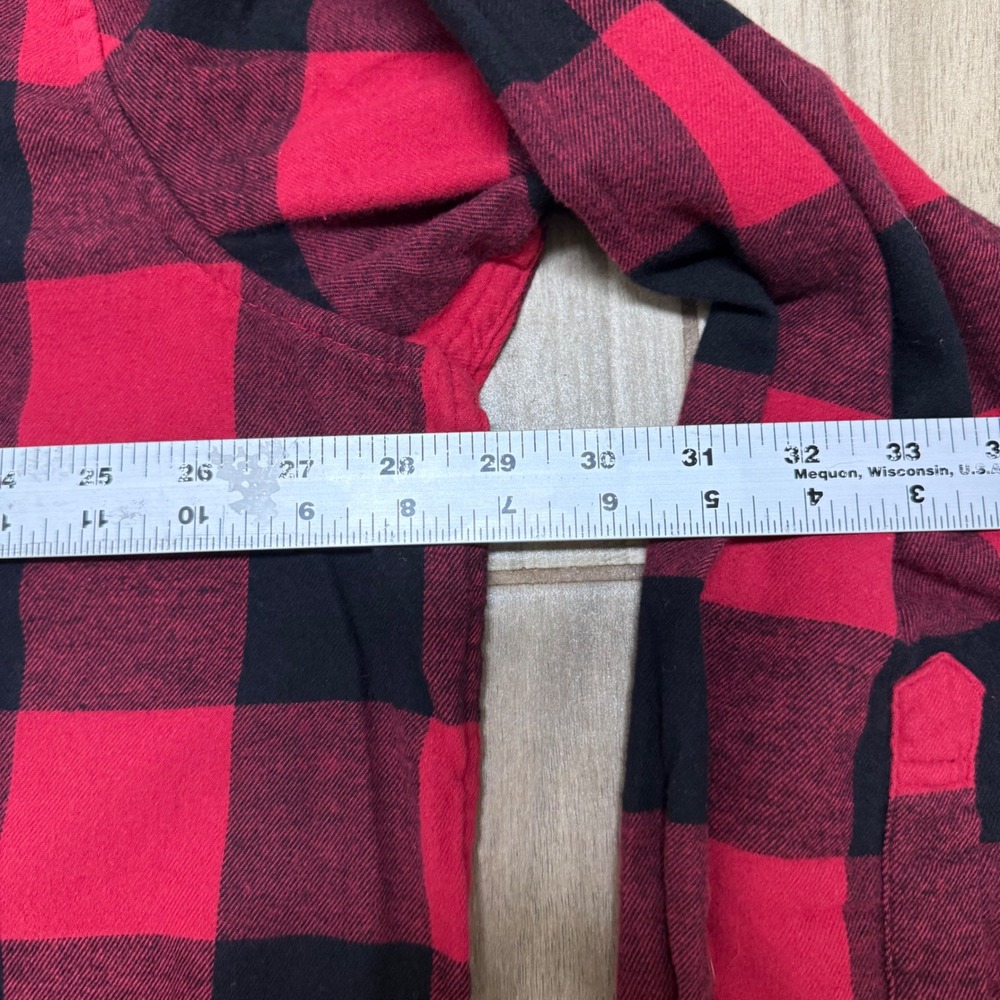 Magellan Outdoors Mens 3XL Red Black Buffalo Plaid Button Down Classic Fit NWT - Picture 5 of 12